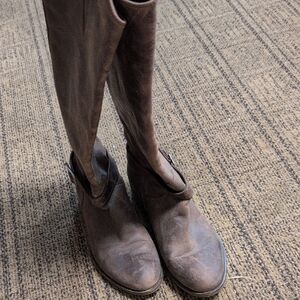 Charles David Dark Brown Leather Boots